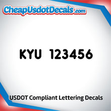 Load image into Gallery viewer, KYU Number Decal Sticker (Set of 2)