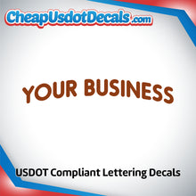 Load image into Gallery viewer, Arched Business Name Truck Door Decal Sticker (Set of 2)