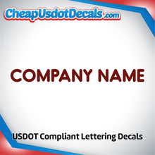 Load image into Gallery viewer, Company Name Truck Door Decal Sticker (Set of 2)