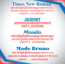 Load image into Gallery viewer, Company Name with USDOT, MC & CA Lettering Sticker (Set of 2)