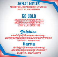 Load image into Gallery viewer, Arched Transport Business Name with Origin & USDOT Number Decal (Set of 2)