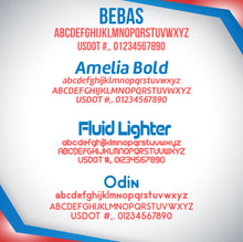 Load image into Gallery viewer, Vertical Truck Unit Number Decal Sticker Lettering (Set of 2)