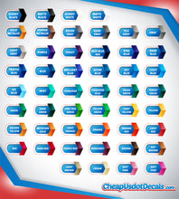 Load image into Gallery viewer, USDOT, MC, KYU, CA, GVW & TXDMV Number Sticker Decal (Set of 2)