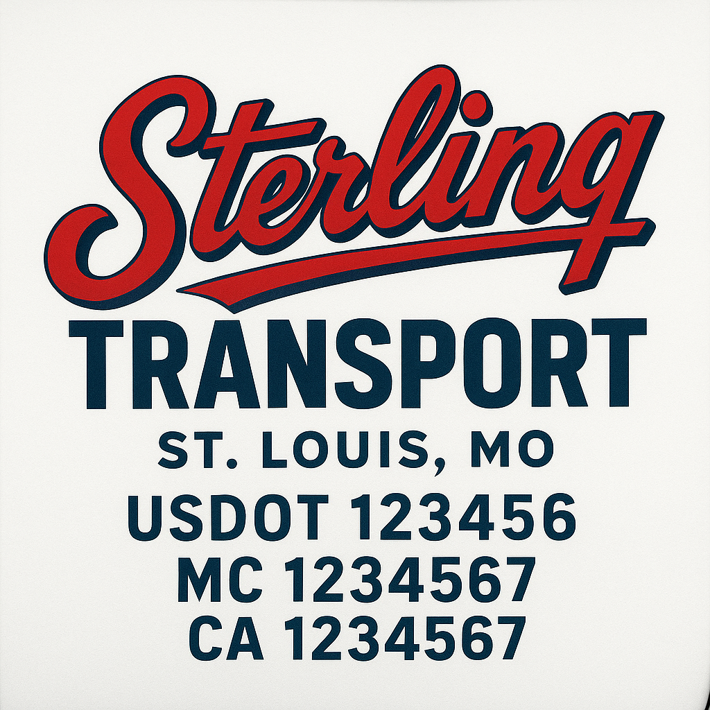 Custom Truck Door Decal Sticker Label Signs For Compliance | USDOT Truck Door Decal Lettering For Trucking & Transport Companies