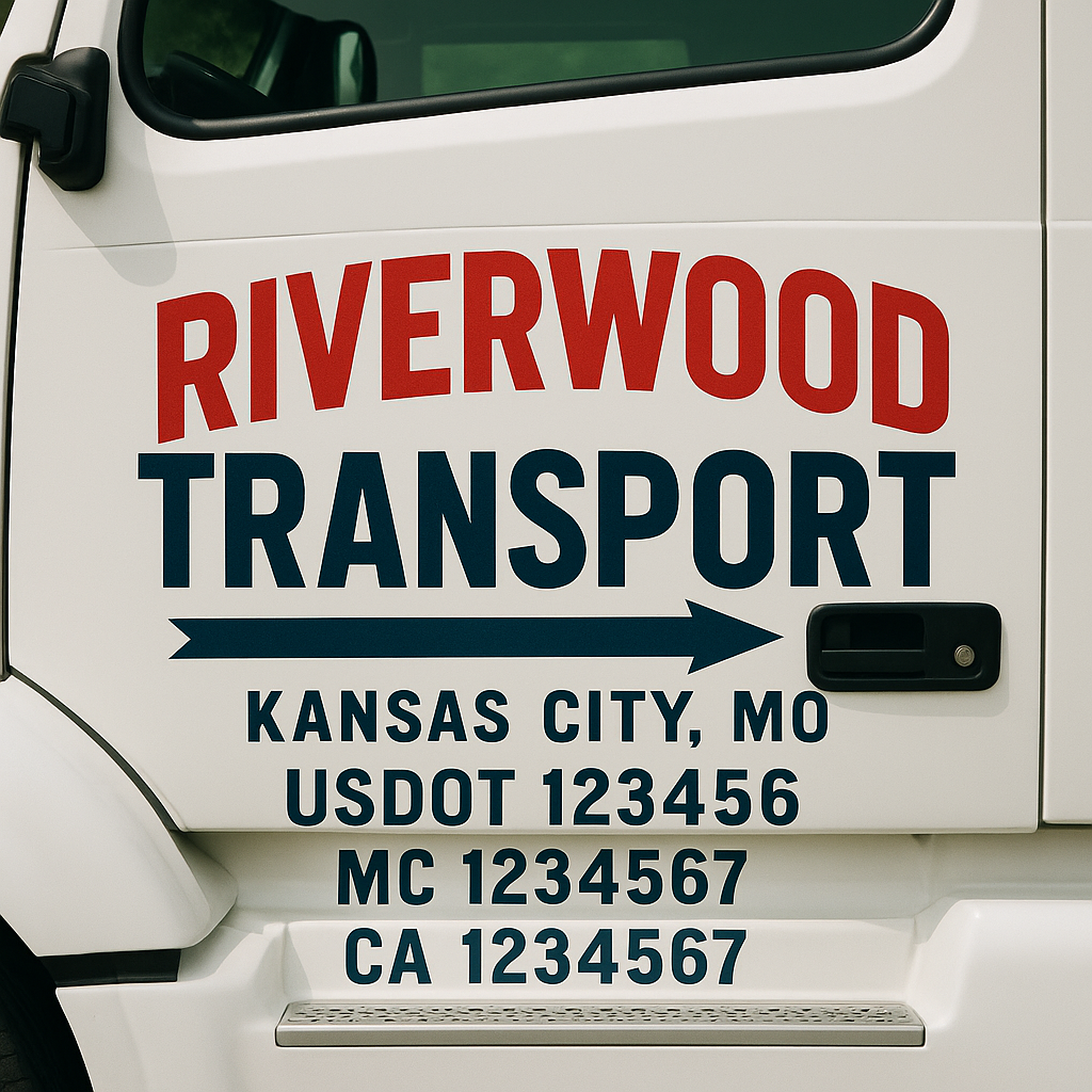 Custom Truck Door Decal Sticker Label Signs For Compliance | USDOT Truck Door Decal Lettering For Trucking & Transport Companies